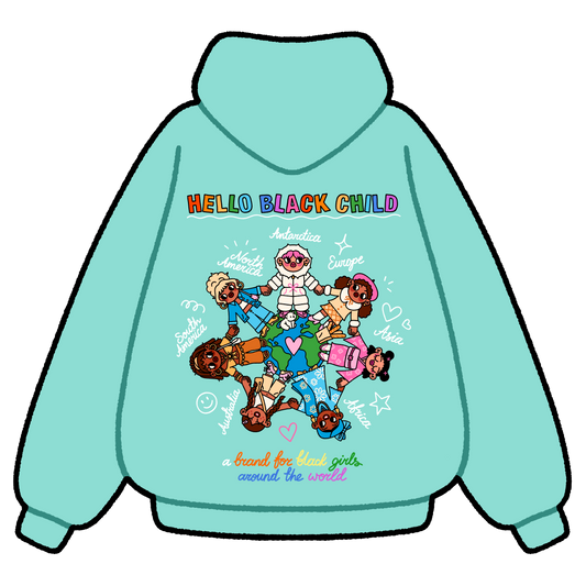 'Around The World' Hoodie (mint)