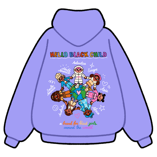 'Around The World' Hoodie (purple)