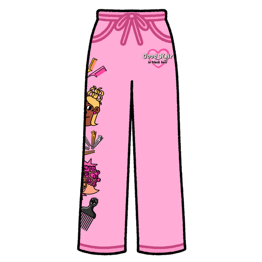 'Good Hair' Sweatpants (pink)