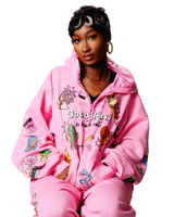 'Good Hair' Hoodie (pink)