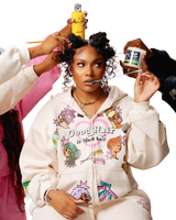 'Good Hair' Hoodie (cream)