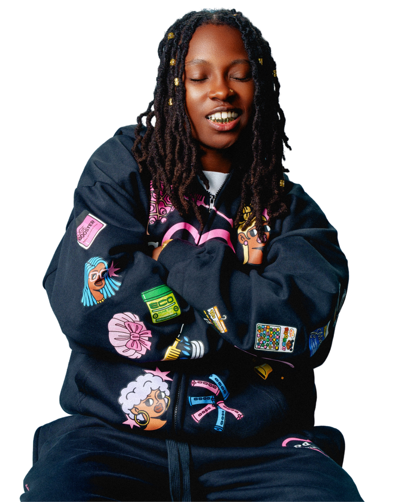 'Good Hair' Hoodie (black)