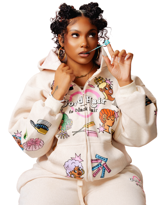 'Good Hair' Jacket (cream) – Hello Black Child