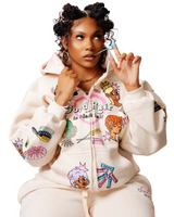 'Good Hair' Hoodie (cream)
