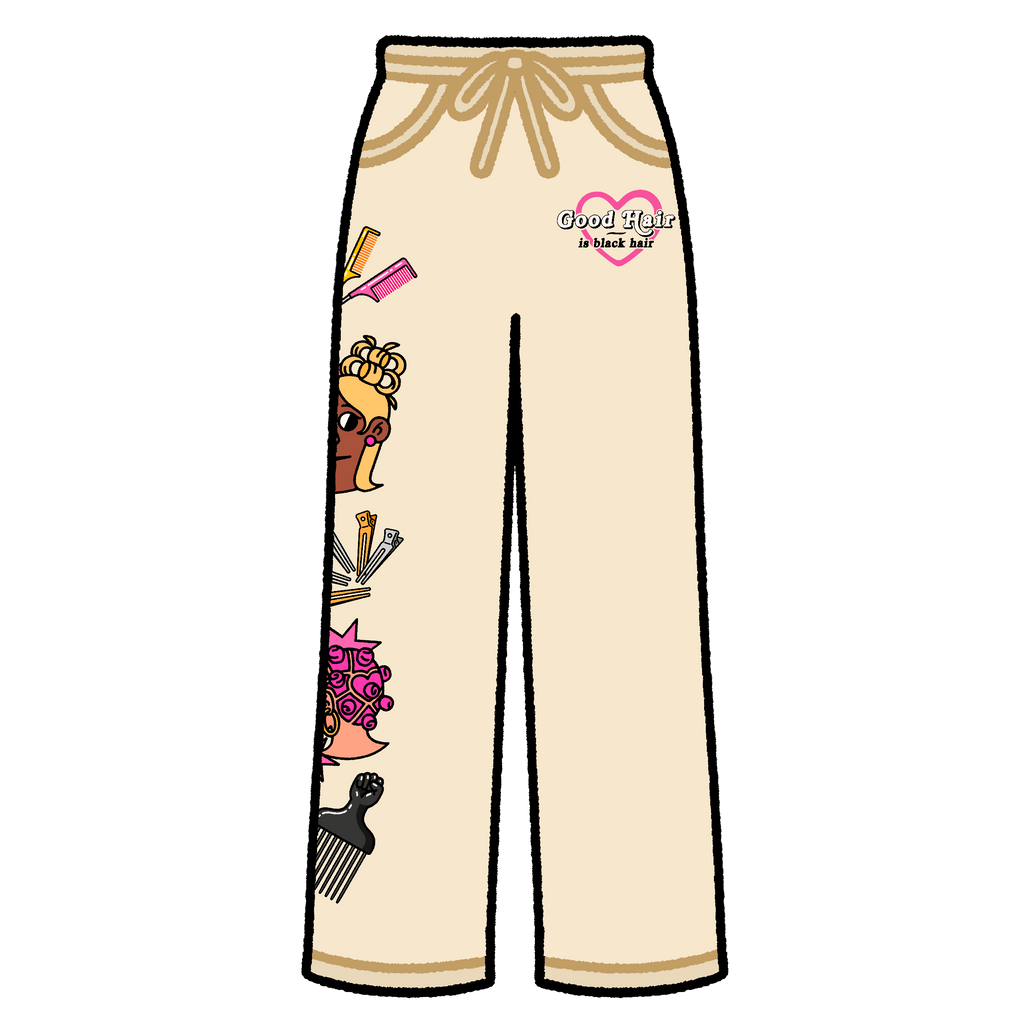 'Good Hair' Sweatpants (cream)