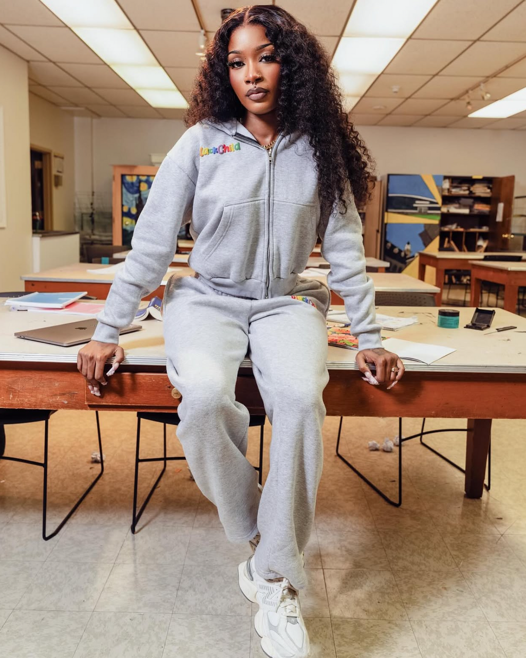 'Gym Day' Jacket (Grey)