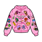 'Good Hair' Hoodie (pink)