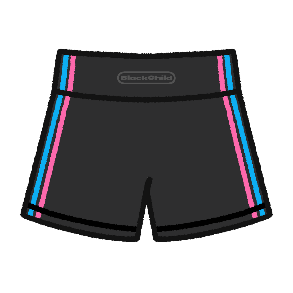 "Pump It Up" Shorts (blackberry)