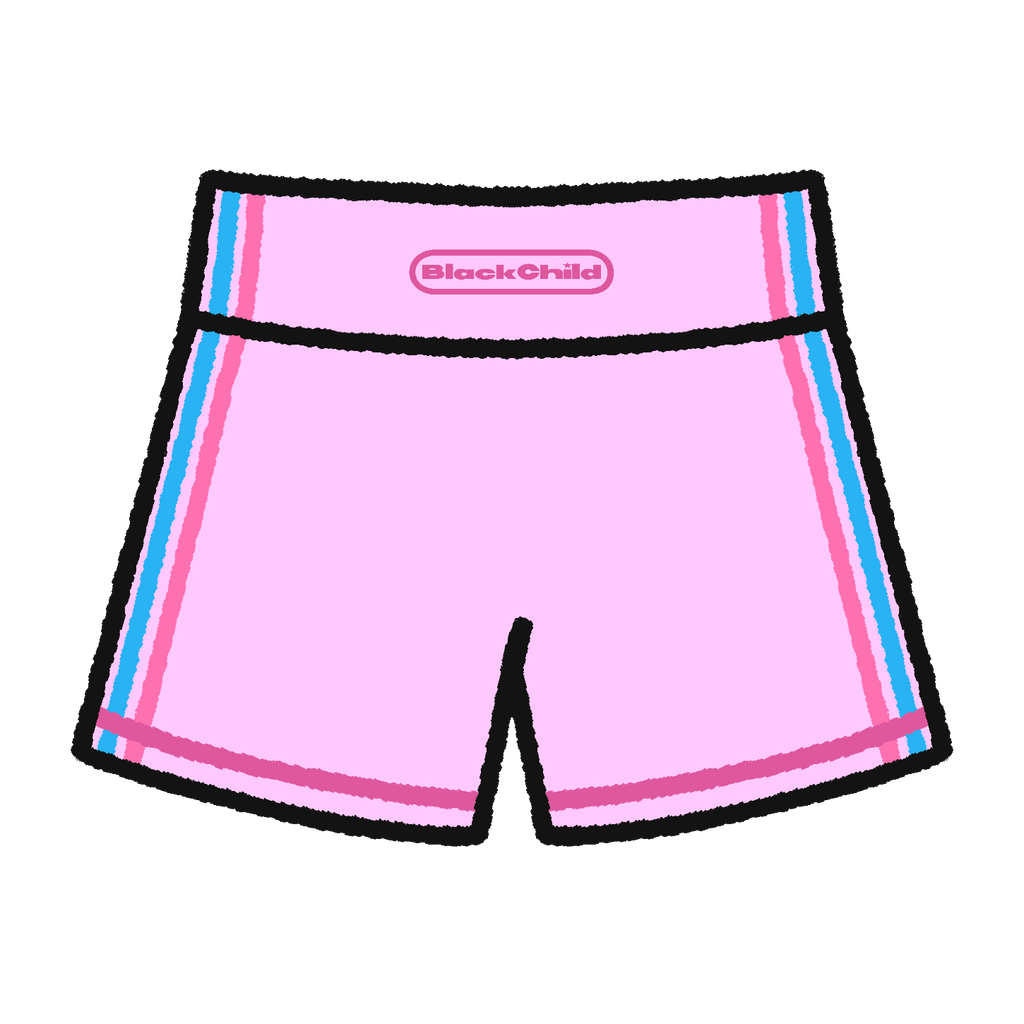 "Pump It Up" Shorts (strawberry)