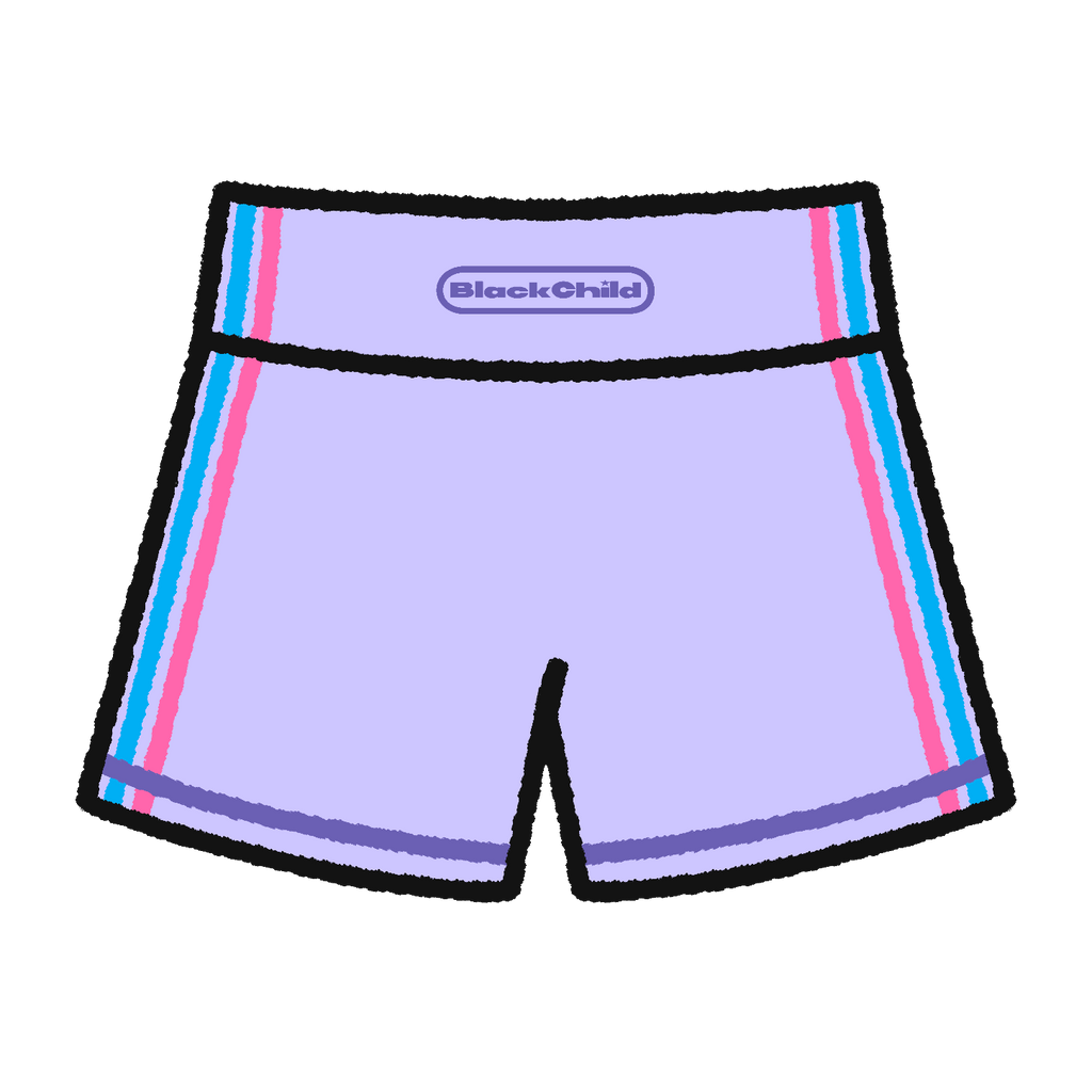 "Pump It Up" Shorts (grape)