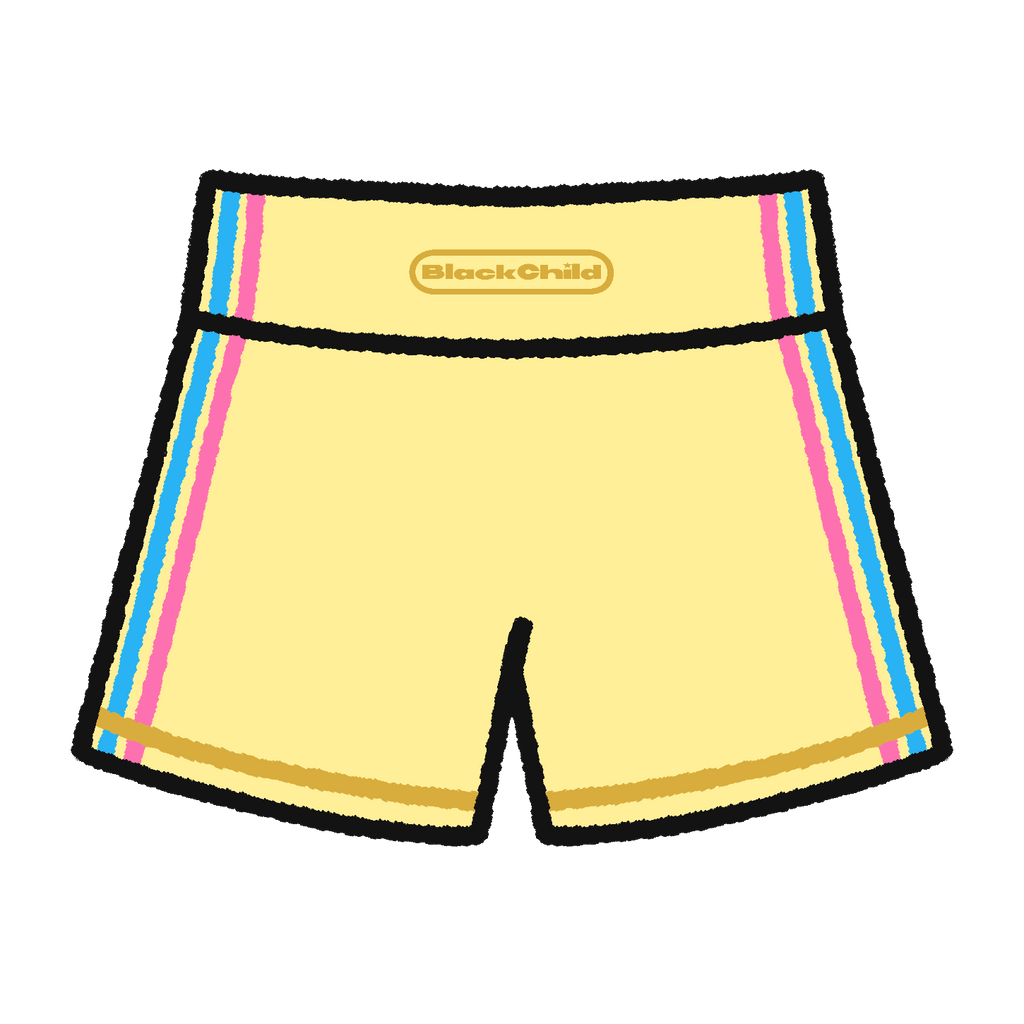 "Pump It Up" Shorts (lemon)
