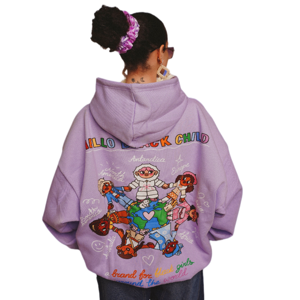 'Around The World' Hoodie (purple)
