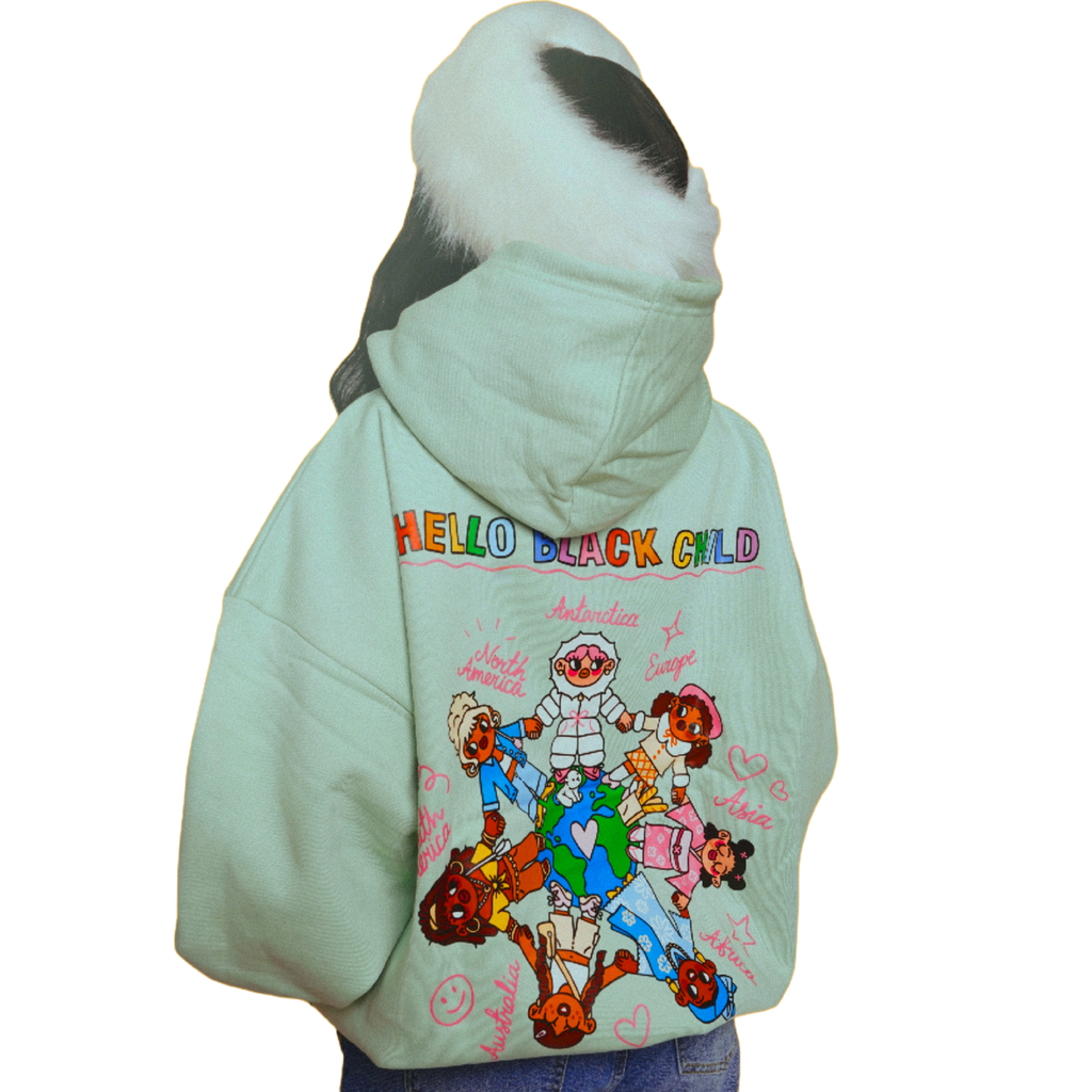 'Around The World' Hoodie (mint)